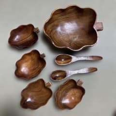 木製 サラダボウル サーバーセットのサムネイル