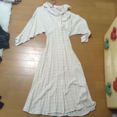 H&M チェック柄 ロングシャツワンピースのサムネイル