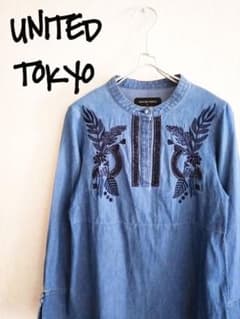 D222260 UNITED TOKYO リーフパターンエンブロシャツ - メルカリ