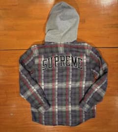 Supreme 18aw Hooded JacquardFlannelShirt - メルカリ