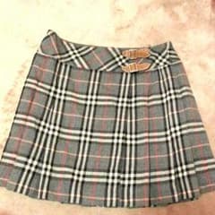 値下げ！Burberry☆プリーツ巻スカートのサムネイル