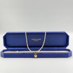 値下げVENDOME AOYAMA K18K14ネックレス ハート ドロップのサムネイル