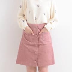 sato♡様専用　マジェ コーデュロイ台形ミニスカートのサムネイル