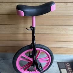 一輪車　スタンド付き　室内保管　18インチのサムネイル