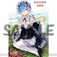 リゼロ　レム　嫌な顔　スリーブ　未開封 dsマイル レム リゼロ タペストリー c98 新品未使用 未開封 角川