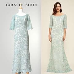お花見セール！TADASHI♡ロングドレス 美品］大きいサイズ TADASHI SHOJI 総レース ロングドレス 8 - メルカリ