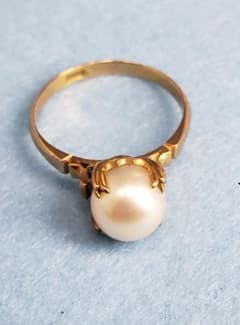 レトロ K18 パール リング 11号 7月18日までの出品 m12359725946_1.jpg?1784113922