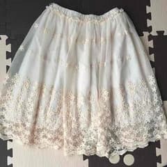 値下げ！1800円→1500円ふんわりピンク膝丈スカート♡のサムネイル