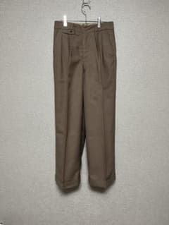 【40s】イギリス製 ヴィンテージ ワイドスラックス 2Tuck ダブル仕上げのサムネイル