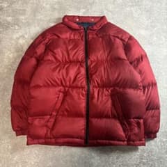 トミーヒルフィガー 90s ダウンジャケット 肉厚 ビックサイズ レッド 