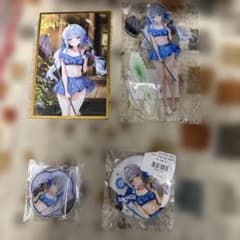 복권 코레 NIKKE 앵커 4점 세트 아크릴 스탠드 캔 배지 색지