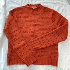 DRIES VAN NOTEN オレンジニットセーター Lのサムネイル