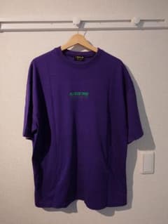 DEA 企業風 地球バックプリント XL Tシャツ パープル ストリートのサムネイル