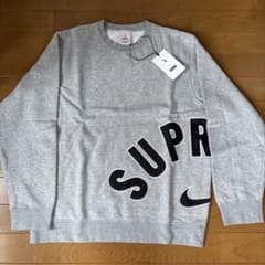 即完売希少品 Supreme x Nike グレー トレーナー - メルカリ