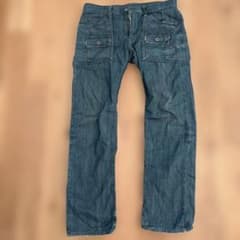 【Y2K】EDWINBLUETRIP 503 WORK デニムパンツ 34×32のサムネイル