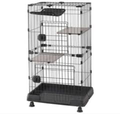 キャットケージ ブラック 2段構造 ハンモック付き - メルカリ