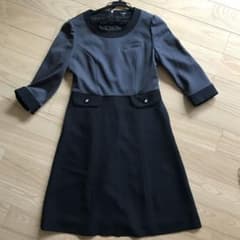 en joie ワンピース 9号 バイカラー 事務服のサムネイル