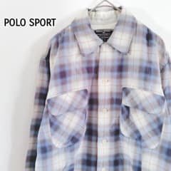 90S POLO SPORT RALPH LAUREN オンブレ チェックシャツ - メルカリ