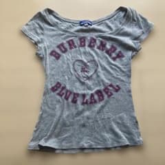 だ*き様 BURBERRY BLUE LABEL 半袖Tシャツ 38 グレー　Jのサムネイル