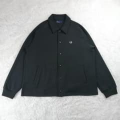 【美品】フレッドペリー コーチジャケット 黒 L 日本製 月桂樹ロゴ