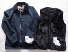 新品 Barbourバブアー BEDALEビデイルsl 38紺 ライナー付きのサムネイル