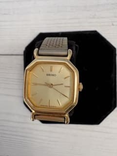 SEIKO 4N21-5022 オクタゴン　ゴールド文字盤 レディース(レ41)のサムネイル