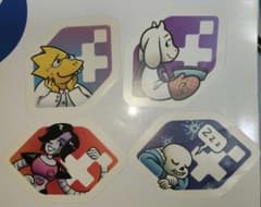 UNDERTALE ステッカー 4枚セットのサムネイル