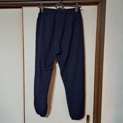 久留米織　ドビー織モンパン　モンペ　美品　紬　日本製のサムネイル