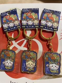 ちいかわご当地キーホルダー　青森ねぶた祭り　ちいかわ、うさぎ、ハチワレ3個セットのサムネイル