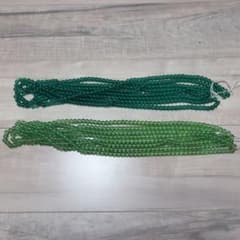 糸通しガラスビーズ まとめ売り（黄緑・緑系）ハンドメイド素材のサムネイル