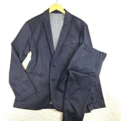 極美品✨LANVIN ストレッチスーツセットアップ 　デニムライク　50 極美品✨LANVIN ストレッチスーツセットアップ デニムライク 50