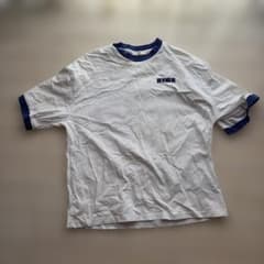 WEGO リンガーTシャツ ホワイト ブルー Lサイズのサムネイル