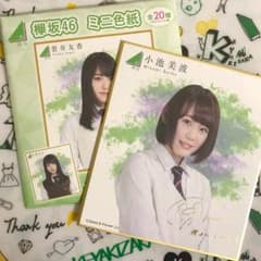 小池美波 ミニ色紙 複製サイン入りのサムネイル