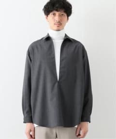 edifice la boucle スキッパーシャツ　ウール EDIFICE LA BOUCLE 21AW ファインウールスキッパーシャツ - メルカリ