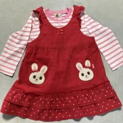ミキハウス　ワンピースとTシャツ　女の子のサムネイル