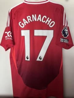 プレミアフルパッチ　マンチェスターユナイテッド ガルナチョ ユニフォーム プレミアフルパッチ マンチェスターユナイテッド ガルナチョ