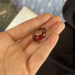 ビーズリング レッド系のサムネイル
