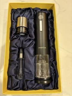 【未使用】TREBIEN 電動ワインオープナーセットブラック ワインアクセサリー 未使用】TREBIEN 電動ワインオープナーセットブラック ワイン