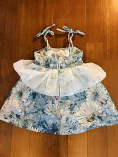 花柄ジャガード ノースリーブワンピースのサムネイル