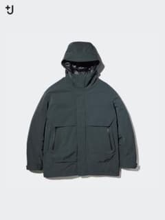+J ハイブリッドダウンオーバーサイズパーカ 新品 M 緑のサムネイル