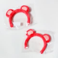 くまみみカチューシャ　アニカプ　赤のサムネイル