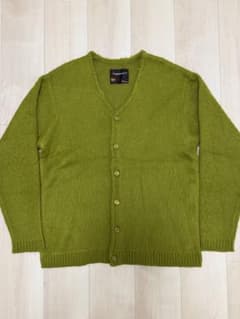TOWNCRAFT タウンクラフト モヘアライク カーディガン 緑 M