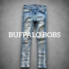 2057◇② BUFFALO BOBS ダメージ リペア デニムパンツ - メルカリ