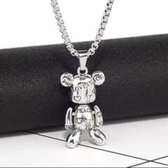 【最安値】熊 ベアー ネックレス ワンポイント ロゴ ユニセックス 新品のサムネイル