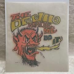 70s デビル 悪魔 アイロンプリント 転写シート USA製 山田蓮 - メルカリ