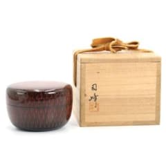 新井司峰作 菊毛彫 大平棗 茶道具 共箱 V838 - メルカリ