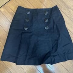 黒 ボタン付き ミニスカート　ミニマムミニマムのサムネイル