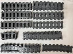 LEGO レゴ トレイン 線路 レール 大量138点 直線 曲線 フレキシブルのサムネイル