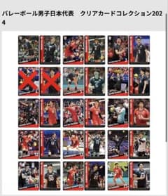 バレーボール男子日本代表クリアカードセット2024(バラ売ok) - メルカリ