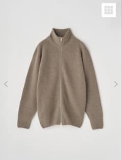 ジョンスメドレー フルジップスタンドネック長袖ドライバーズニット